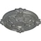 Ekena Millwork Hamilton Ceiling Medallion (Fits Canopies up to 3 3/4"), Hand-Painted Silver, 17 3/8"OD x 1 3/4"P CM17HASLS - alternate 2